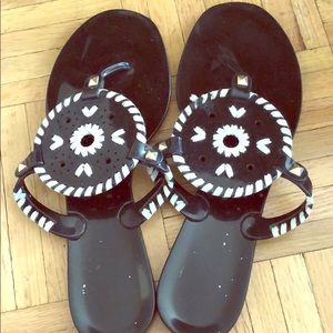 Jack Rogers gel flip flops